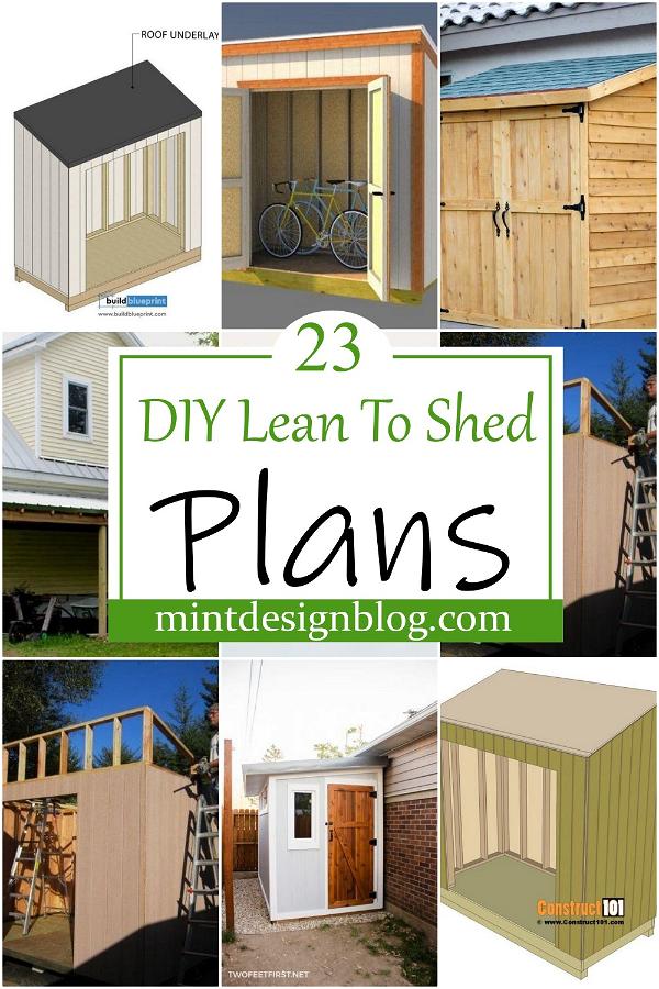 DIY Lean To Shed Plans 2