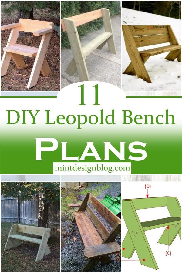 11 Free DIY Leopold Bench Plans For Outdoor Seating - Mint Design Blog