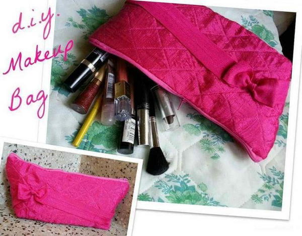 25 DIY Makeup Bag Ideas - Mint Design Blog