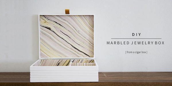 DIY Marbled Jewelry Box