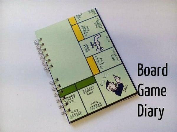 DIY Monopoly Board Game Diary