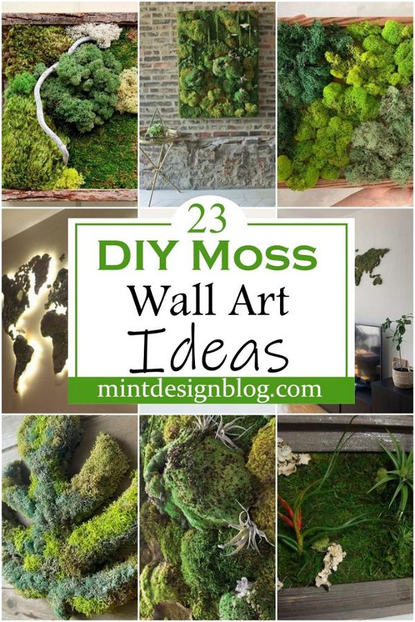 23 DIY Moss Wall Art - How To Make A Moss Wall - Mint Design Blog