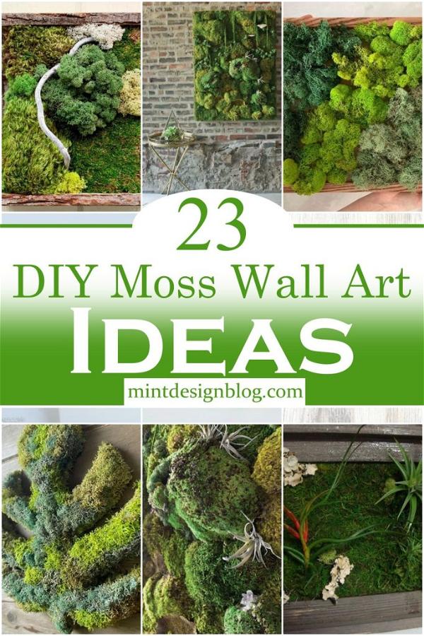 23 DIY Moss Wall Art - How To Make A Moss Wall - Mint Design Blog