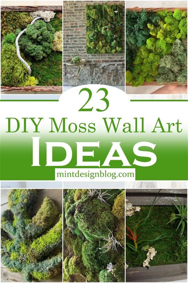 23 DIY Moss Wall Art - How To Make A Moss Wall - Mint Design Blog