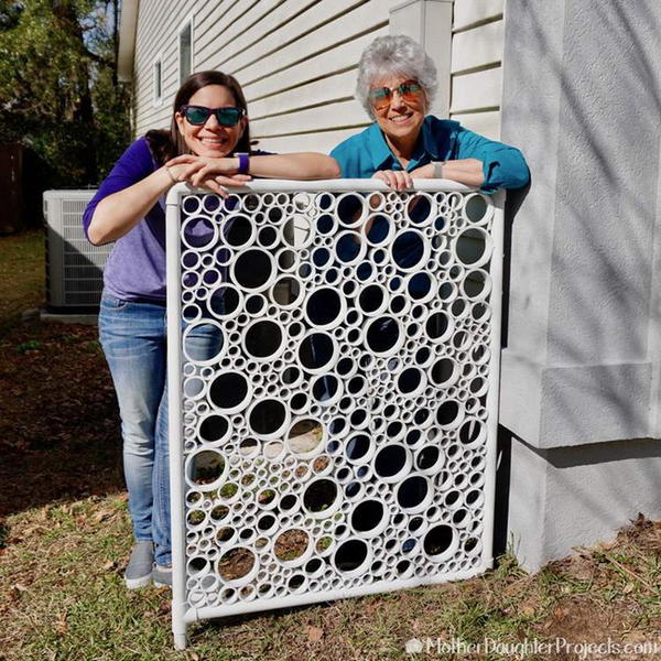 DIY PVC Pipe Privacy Screen