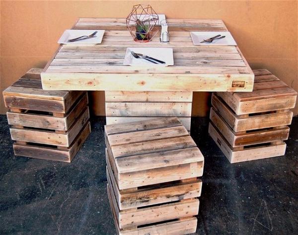DIY Pallet Kitchen Table