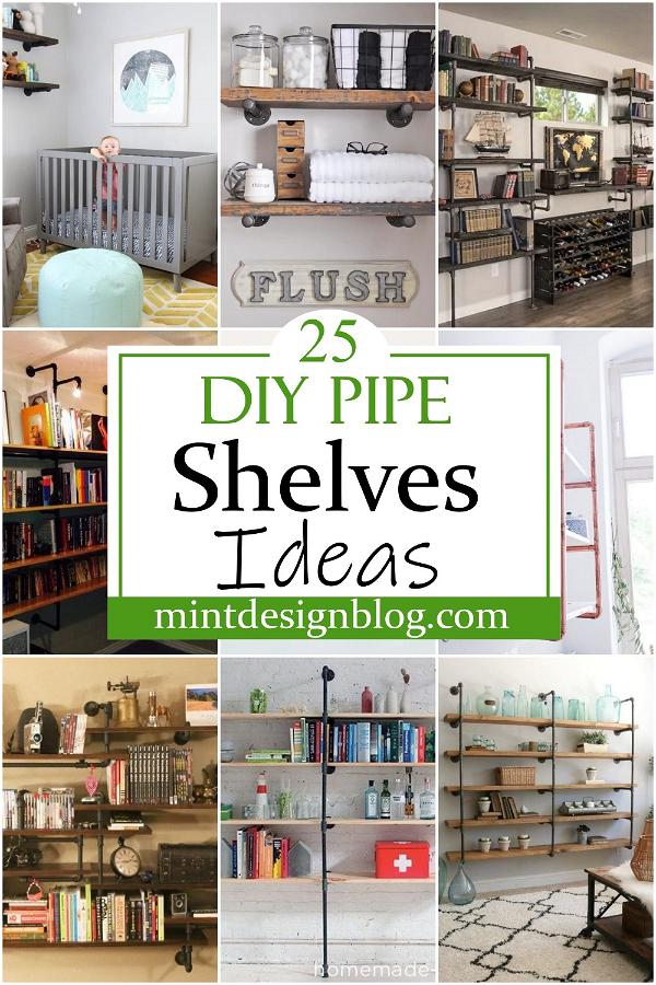 DIY Pipe Shelves Ideas 2