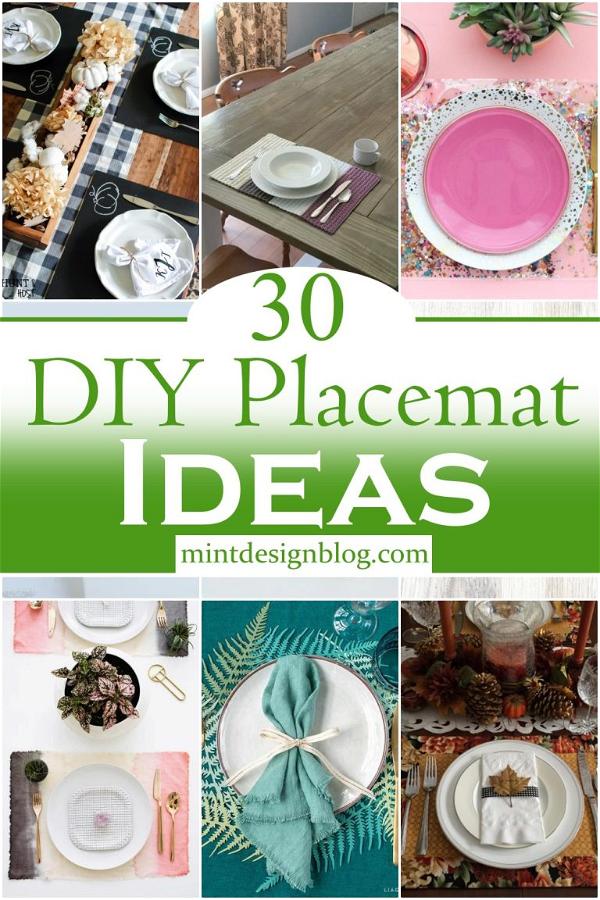 30 Creative DIY Placemat Ideas For Perfect Table Setting - Mint Design Blog