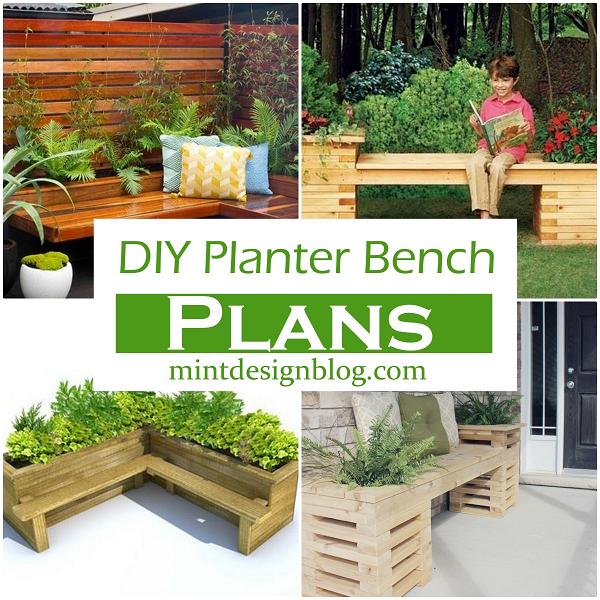 21 DIY Planter Bench Plans To Make Today - Mint Design Blog