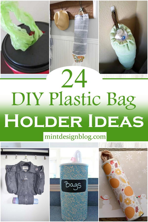 24 DIY Plastic Bag Holder Ideas - Mint Design Blog