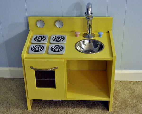 DIY Play Kitchen For Kids