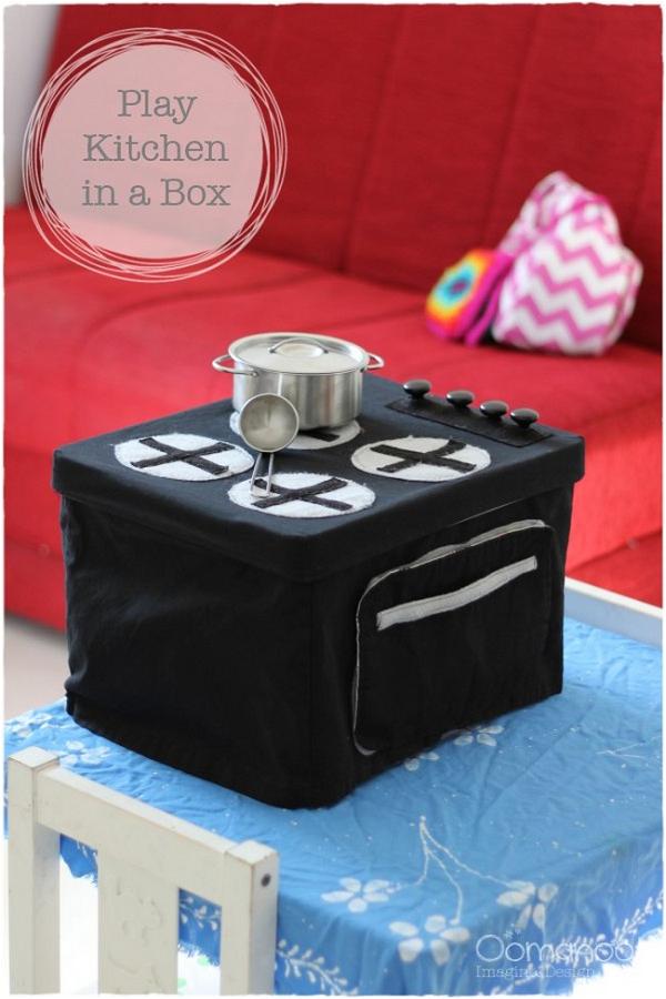 DIY Play Kitchen In A Box
