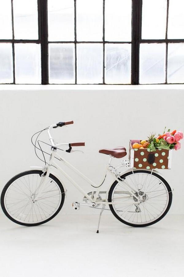 26 DIY Bike Basket Ideas - Mint Design Blog