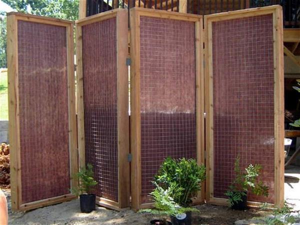 DIY Privacy Screen For Outdoor Hot Tub