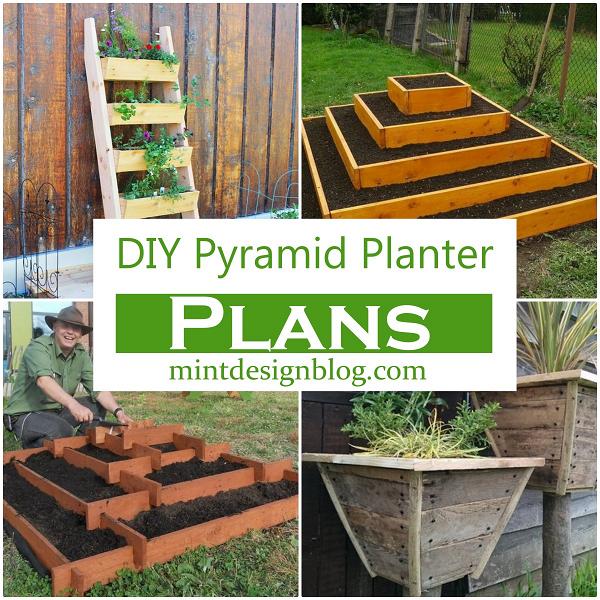 11 Free Diy Pyramid Planter Plans For Gardening Lovers Mint Design Blog