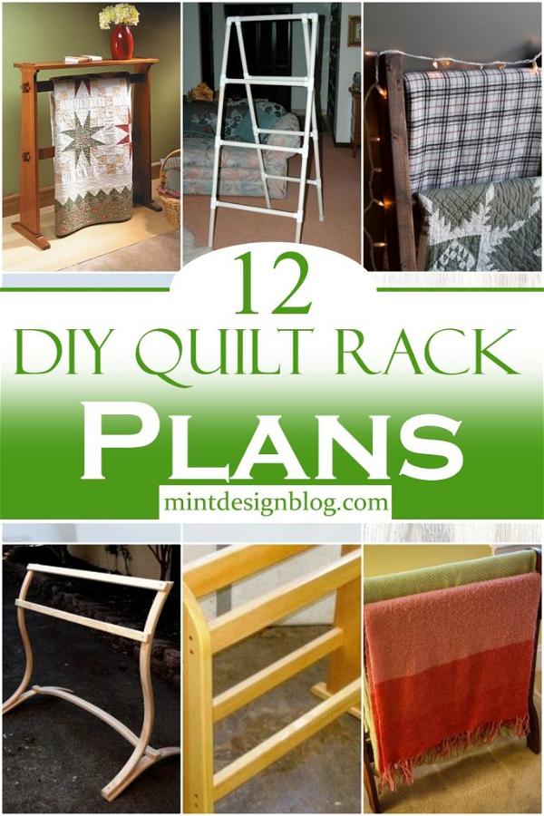 12 Free DIY Quilt Rack Plans ( With Images ) Mint Design Blog