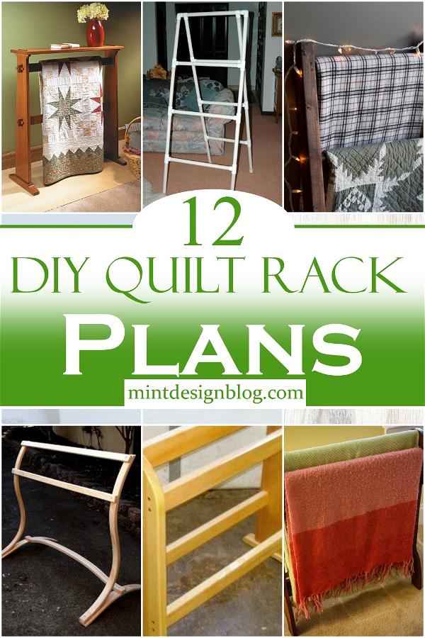 DIY Quilt Rack Plans 1