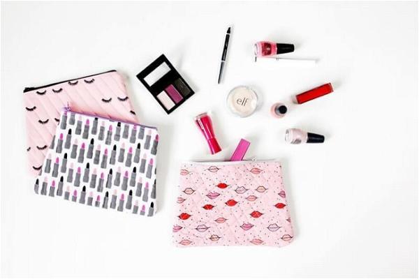 DIY Quilted Makeup Bag