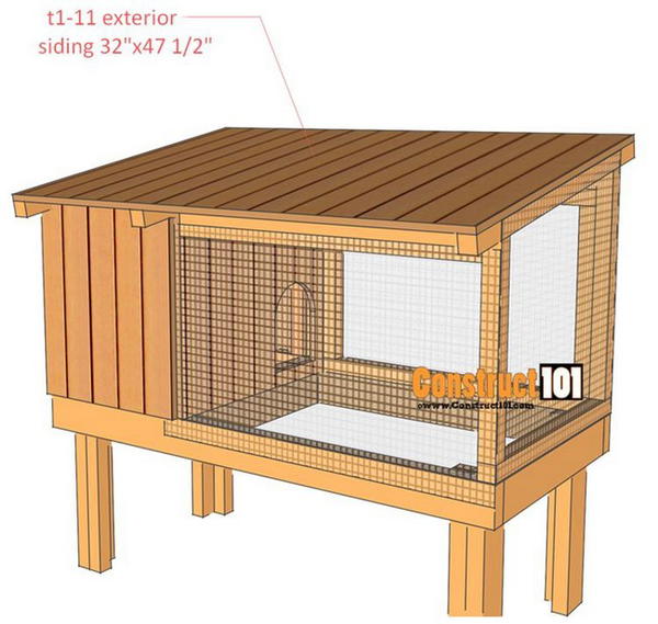 DIY Rabbit Hutch Plans 1