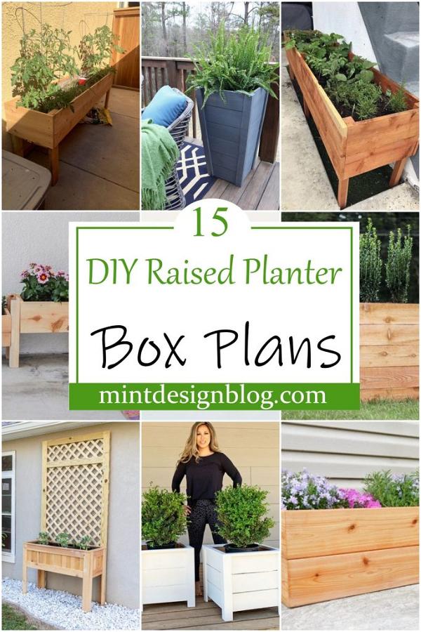 15 Diy Raised Planter Box Plans For Mini Garden - Mint Design Blog