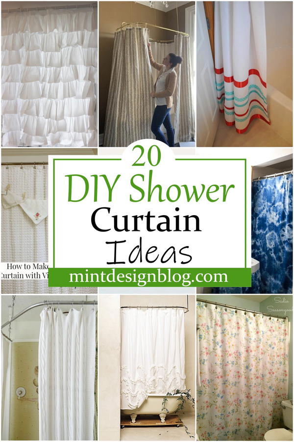 DIY Shower Curtain Ideas 1