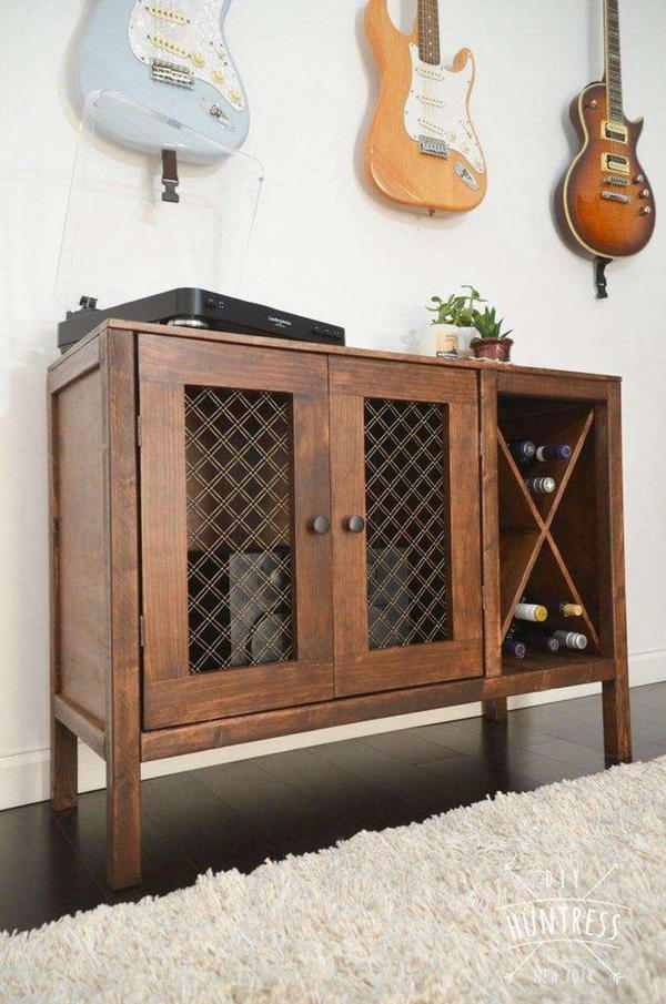 DIY Sideboard With Wine Storage