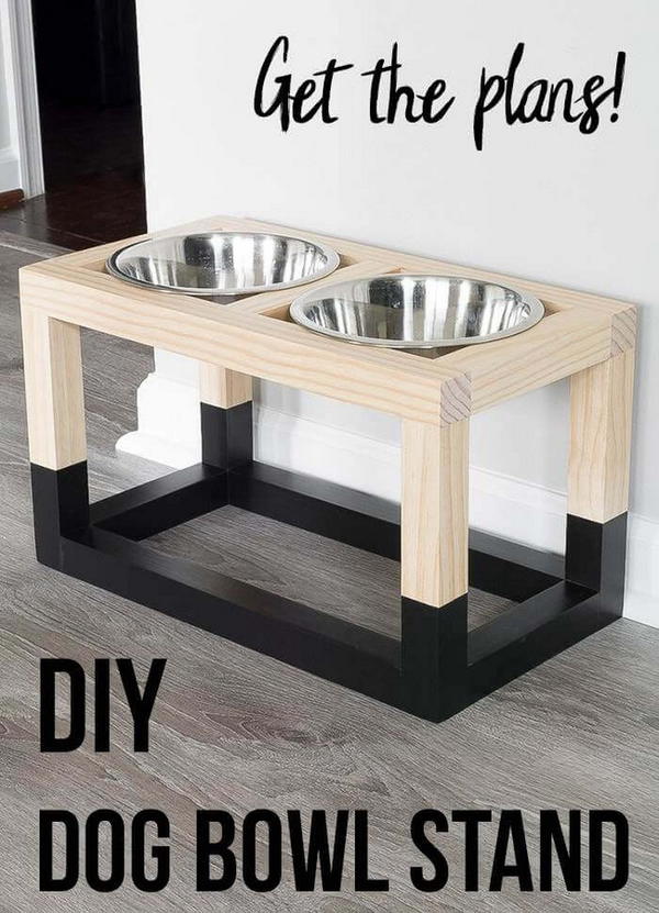 DIY Simple Dog Bowl Stand