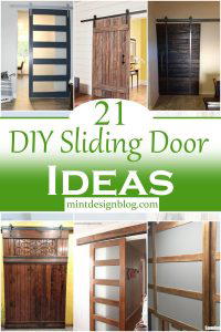 21 DIY Sliding Door Ideas You Can Build Easily - Mint Design Blog