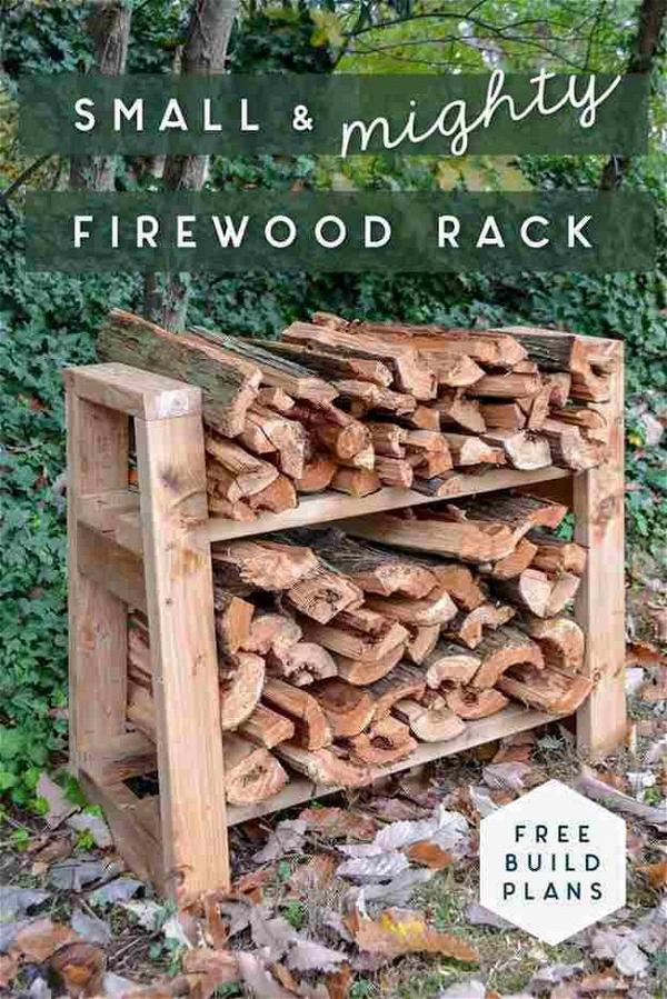 DIY Small And Mighty Firewood Rack