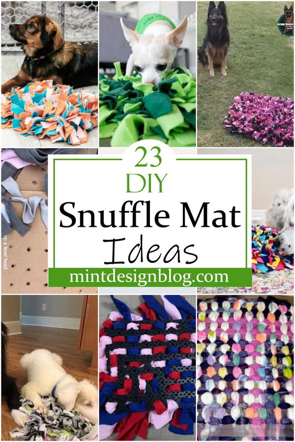 23 DIY Snuffle Mat Ideas - Mint Design Blog