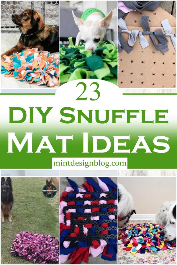 23 DIY Snuffle Mat Ideas Mint Design Blog