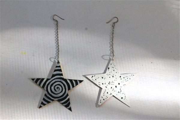 DIY Star Earrings