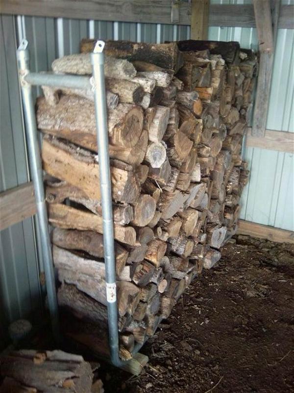 DIY Steel Firewood Rack