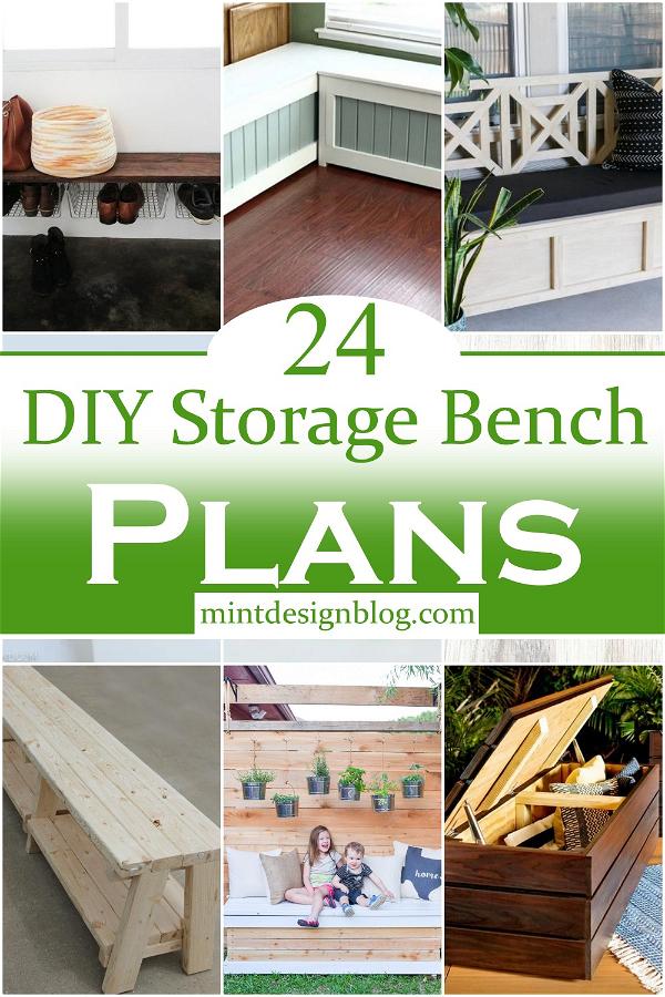 DIY Storage Bench Plans 1