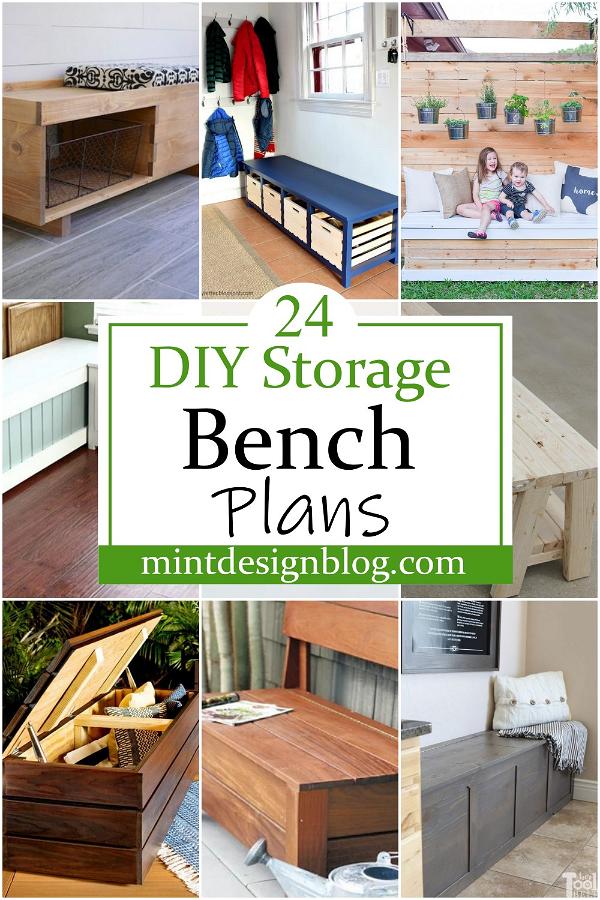 DIY Storage Bench Plans 2