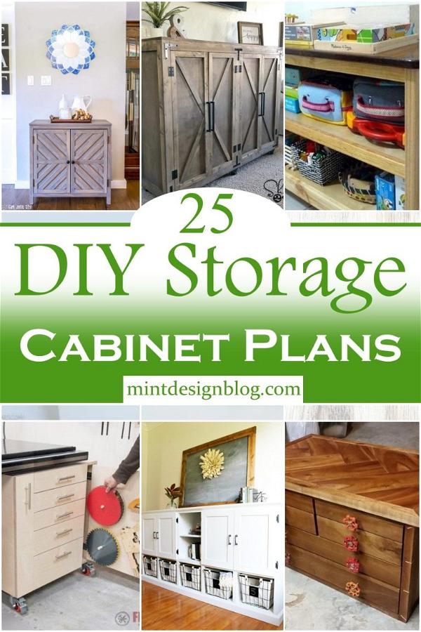 25 DIY Storage Cabinet Plans - Mint Design Blog