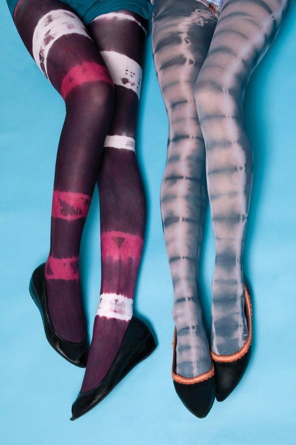 DIY Tie Dye Tights