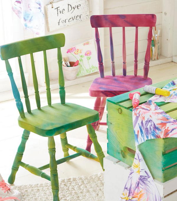 DIY Tie-dye Furniture