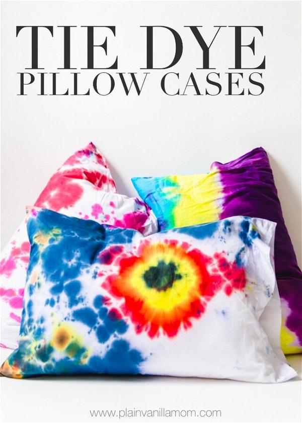 DIY Tie-dye Pillow Cases