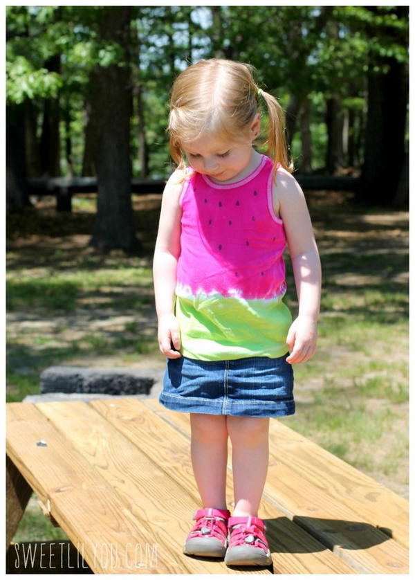 DIY Tie-dye Watermelon Tee