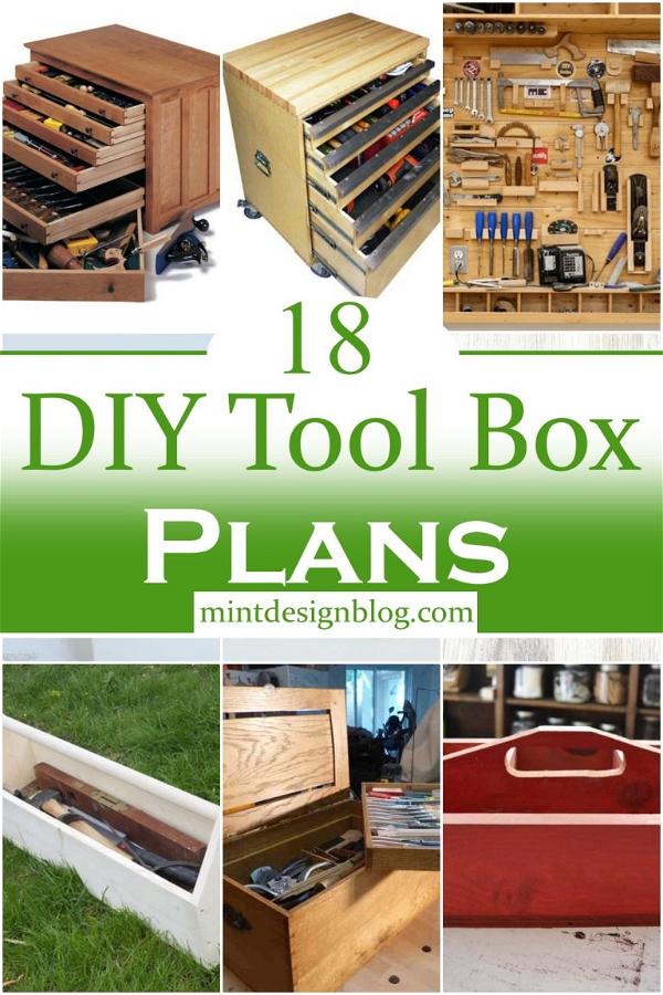 18 Free DIY Tool Box Plans For Wood Workers - Mint Design Blog