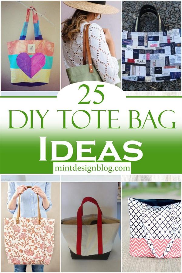 25 DIY Tote Bag Ideas For Beginners - Mint Design Blog