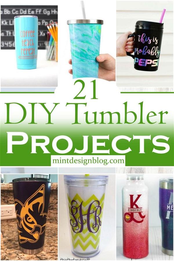 21 DIY Tumbler Projects For Stylish Drinking Experience - Mint Design Blog