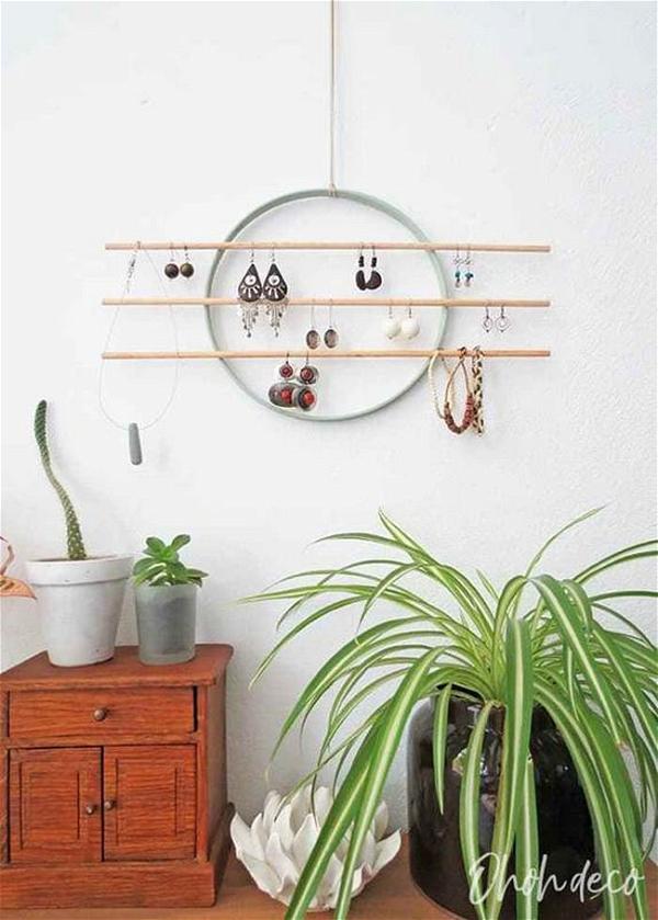 DIY Wall Earring Holder