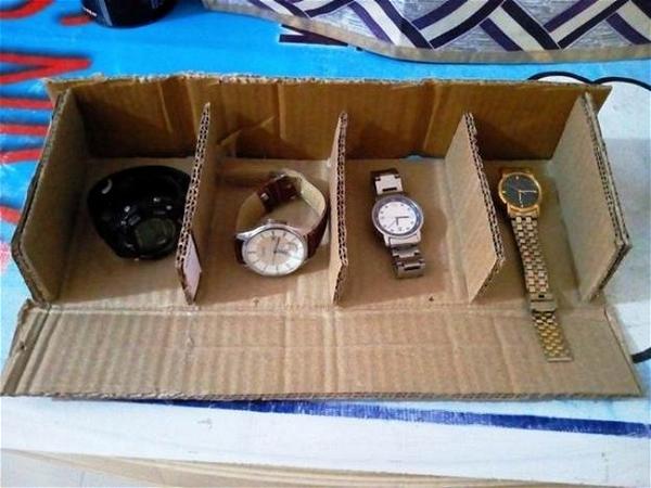 DIY Watch Box From Cardboard