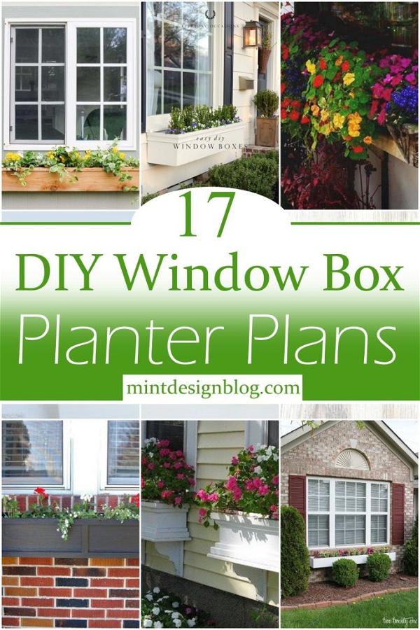 17 DIY Window Box Planter Plans To Make Today Mint Design Blog   DIY Window Box Planter Plans 1 683x1024 