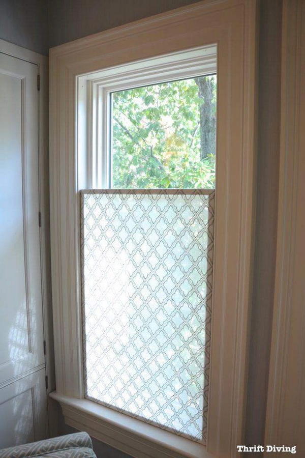 DIY Window Privacy Screen