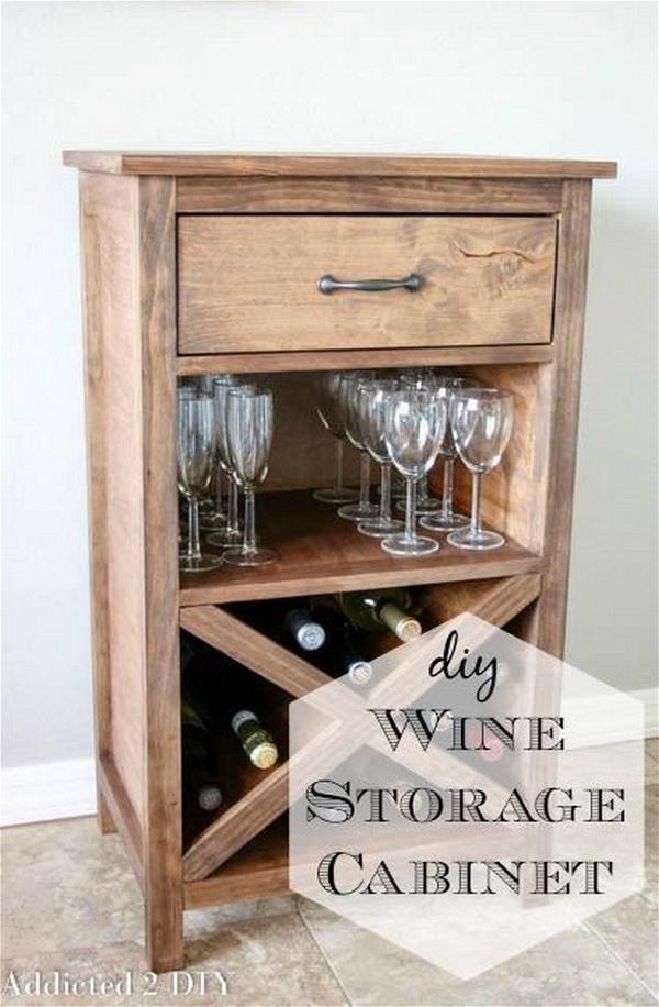DIY Wine Storage Cabinet