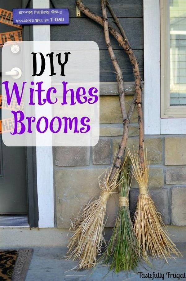 DIY Witches Brooms