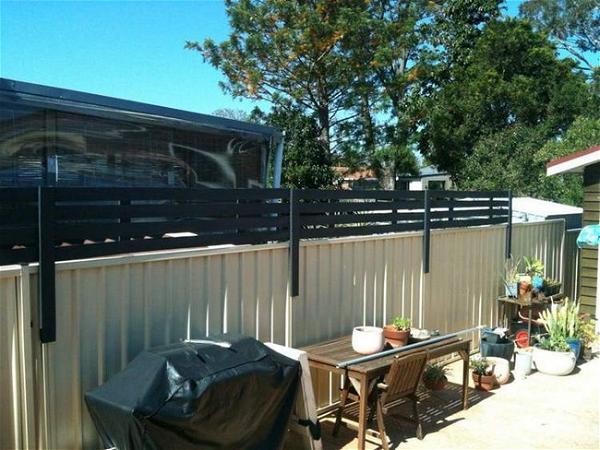 DIY Wood Privacy Screen Attachment To Fence